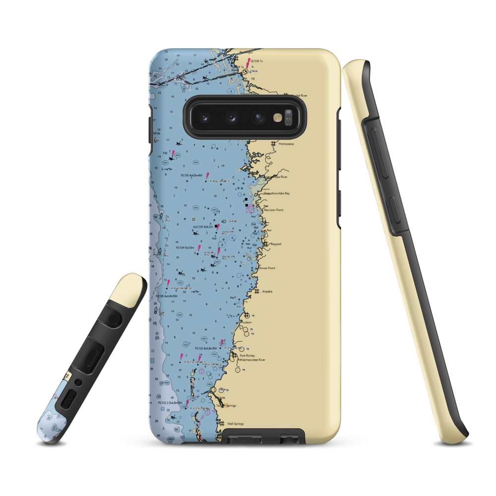 Gulfstar Marine (Spring Hill, FL) NOAA Chart Samsung Phone Case Samsung Galaxy S10 Plus model shown