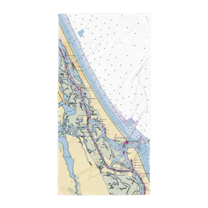 Harbour Village Marina (Daytona Beach, FL) NOAA Chart Towel