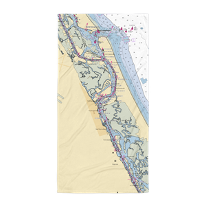 North Causeway Marine (Edgewater, FL) NOAA Chart Towel