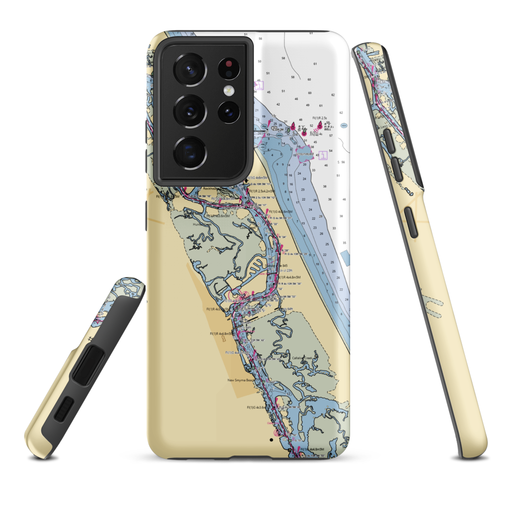 Riverview Hotel (Edgewater, FL) NOAA Chart Samsung Phone Case Samsung Galaxy S21 Ultra model shown