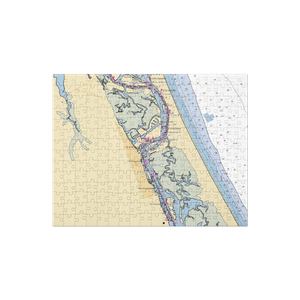 Night Swan Intracoastal Bed & Breakfast (Edgewater, FL) NOAA Chart Jigsaw Puzzle