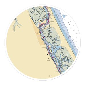 Smyrna Yacht Club (Edgewater, FL) NOAA Chart Sticker