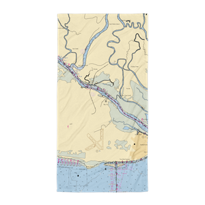 Bay City Lodge Marina (Apalachicola, FL) NOAA Chart Towel