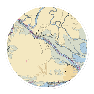 Bay City Lodge Marina (Apalachicola, FL) NOAA Chart Sticker