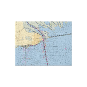 Battery Park and Marina (Apalachicola, FL) NOAA Chart Jigsaw Puzzle