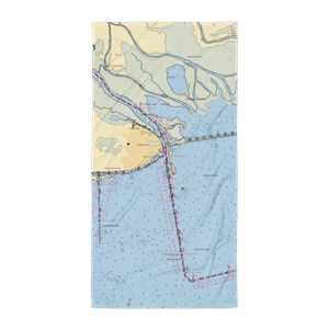 Battery Park and Marina (Apalachicola, FL) NOAA Chart Towel