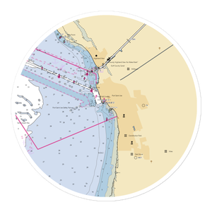 Point South Marina at Port St. Joe (Port Saint Joe, FL) NOAA Chart Sticker