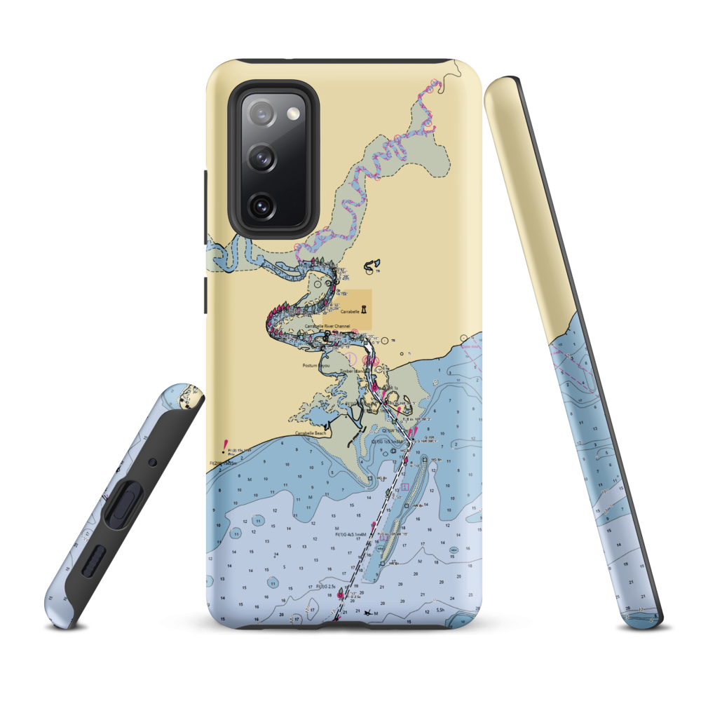 Ragtime Carrabelle Marina (Carrabelle, FL) NOAA Chart Samsung Phone Case Samsung Galaxy S20 FE model shown