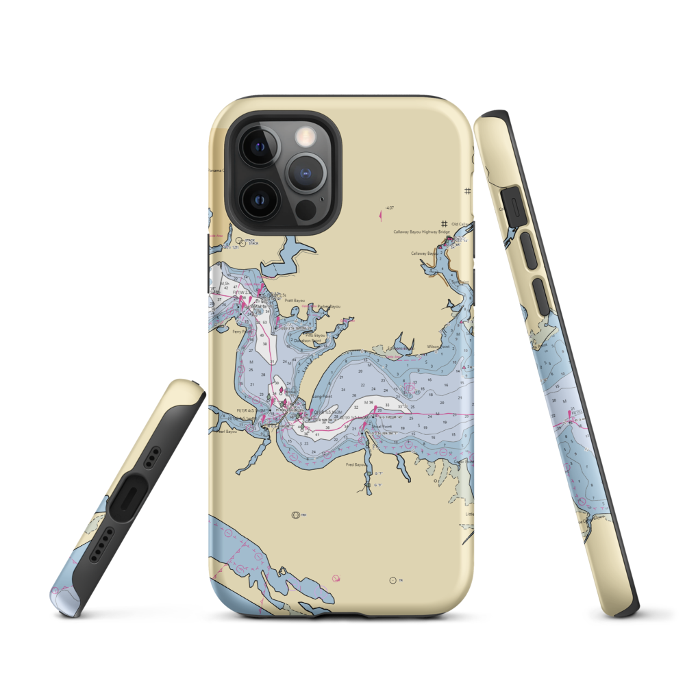 Pier 98 Marina (Panama City, FL) NOAA Chart  Tough iPhone Case iPhone 12 Pro model shown