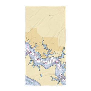 Bay County Boatyard (Panama City, FL) NOAA Chart Towel