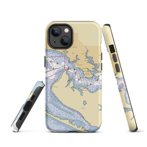 St Andrews Bay Yacht Club (Panama City, FL) NOAA Chart  Tough iPhone Case