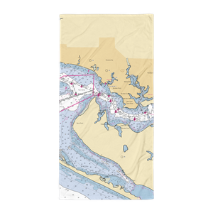 St Andrews Bay Yacht Club (Panama City, FL) NOAA Chart Towel