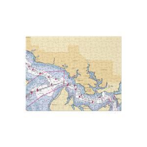 Bayou Joe's Marina (Panama City Beach, FL) NOAA Chart Jigsaw Puzzle