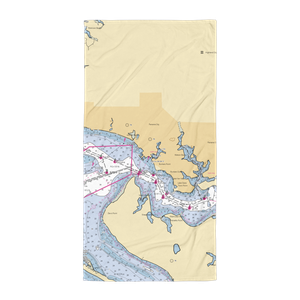 Panama City Marina (Panama City Beach, FL) NOAA Chart Towel