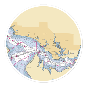 Panama City Marina (Panama City Beach, FL) NOAA Chart Sticker