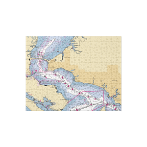 Uncle Ernie's Bayfront Grill (Panama City Beach, FL) NOAA Chart Jigsaw Puzzle