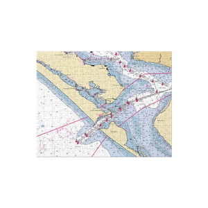 Point South Marina at Bay Point (Panama City, FL) NOAA Chart Jigsaw Puzzle