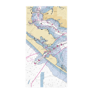 Point South Marina at Bay Point (Panama City, FL) NOAA Chart Towel