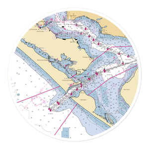 Point South Marina at Bay Point (Panama City, FL) NOAA Chart Sticker