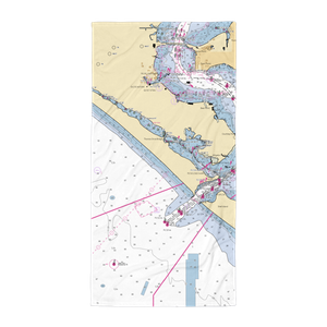 Pirate's Cove Marina (Panama City, FL) NOAA Chart Towel