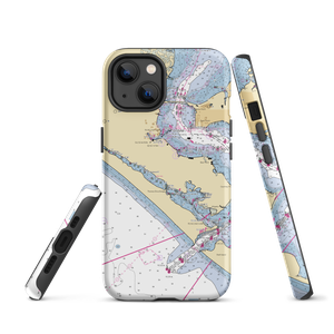 Lighthouse Marina (Panama City, FL) NOAA Chart  Tough iPhone Case