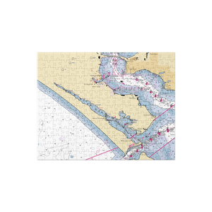 Lighthouse Marina (Panama City, FL) NOAA Chart Jigsaw Puzzle