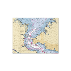 Sun Harbor Marina (Panama City, FL) NOAA Chart Jigsaw Puzzle