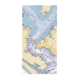 Sun Harbor Marina (Panama City, FL) NOAA Chart Towel