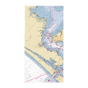 MWR Panama City (Panama City, FL) NOAA Chart Towel