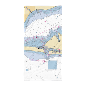 Destin Fishing Fleet Marina (Valparaiso, FL) NOAA Chart Towel