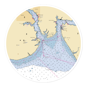 Eglin Outdoor Recreation (Valparaiso, FL) NOAA Chart Sticker