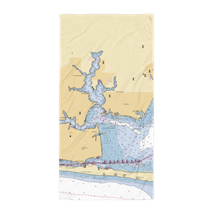 Two Georges Marina (Fort Walton Beach, FL) NOAA Chart Towel