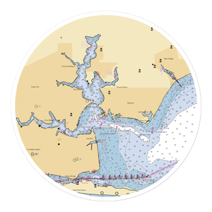 Two Georges Marina (Fort Walton Beach, FL) NOAA Chart Sticker