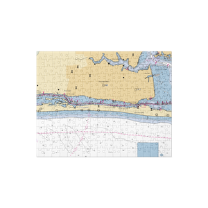 Fort Walton Yacht Basin (Fort Walton Beach, FL) NOAA Chart Jigsaw Puzzle