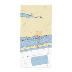 East River Smokehouse Marina (Navarre, FL) NOAA Chart Towel