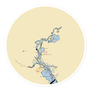 Marquis Bayou Marina (Bagdad, FL) NOAA Chart Sticker