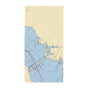 Smith's Fish Camp (Pensacola, FL) NOAA Chart Towel