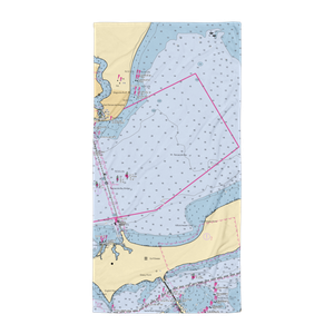 Palafox Pier & Yacht Harbour Marina (Pensacola, FL) NOAA Chart Towel