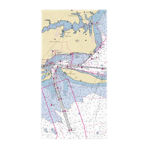 Lost Key Marina and Yacht Club (Pensacola, FL) NOAA Chart Towel