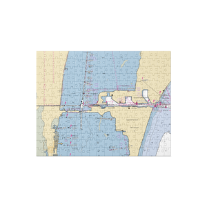 Port Canaveral Marine (Cape Canaveral, FL) NOAA Chart Jigsaw Puzzle