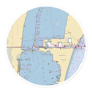 Bluepoints Marina (Cape Canaveral, FL) NOAA Chart Sticker