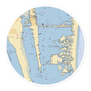 Marker 24 Marina (Cocoa Beach, FL) NOAA Chart Sticker