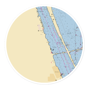 Pineda Point Marina (Merritt Island, FL) NOAA Chart Sticker