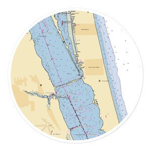 Telemar Bay Marina (Satellite Beach, FL) NOAA Chart Sticker