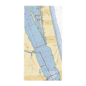 Anchorage Yacht Basin (Satellite Beach, FL) NOAA Chart Towel