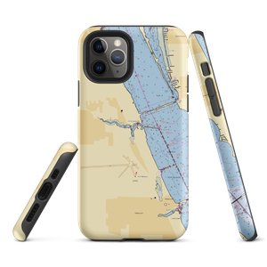 Eau Gallie Yacht Basin (Melbourne, FL) NOAA Chart  Tough iPhone Case