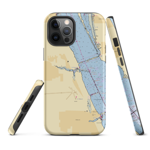 Eau Gallie Yacht Basin (Melbourne, FL) NOAA Chart  Tough iPhone Case