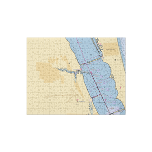 Eau Gallie Yacht Basin (Melbourne, FL) NOAA Chart Jigsaw Puzzle