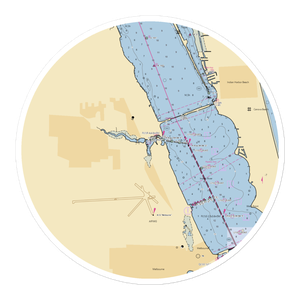 Eau Gallie Yacht Basin (Melbourne, FL) NOAA Chart Sticker