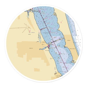 Melbourne Harbor Marina (Malabar, FL) NOAA Chart Sticker